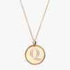 Quinnipiac Florentine Necklace Petite Gold