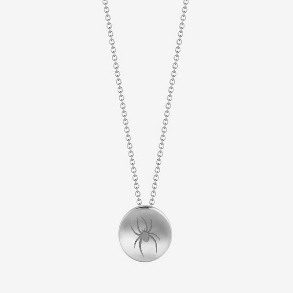 Richmond Spider Organic Necklace Silver