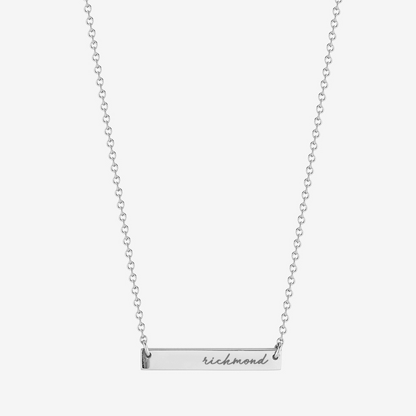 Richmond Horizontal Necklace Sterling Silver