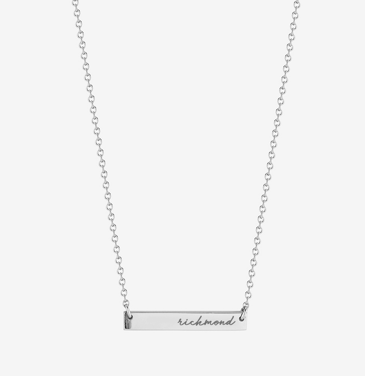 Richmond Horizontal Necklace Sterling Silver