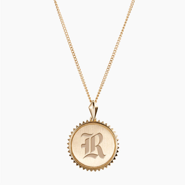 Gold Rice Sunburst Necklace