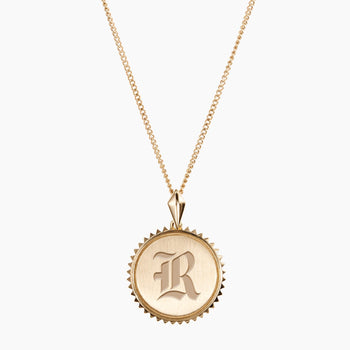 Gold Rice Sunburst Necklace