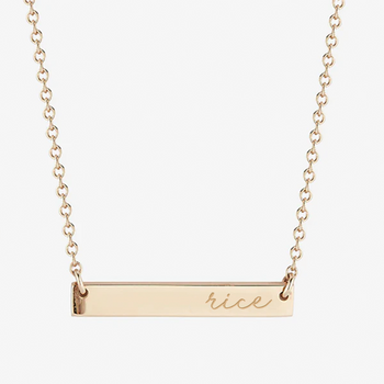Rice Horizontal Bar Necklace