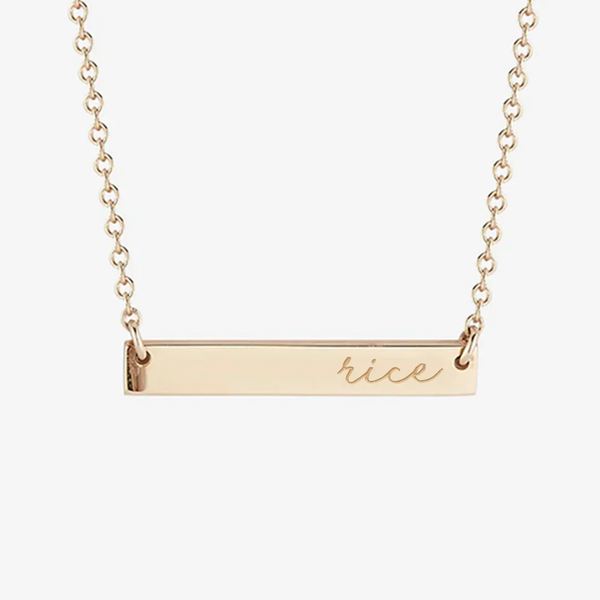 Rice Horizontal Bar Necklace