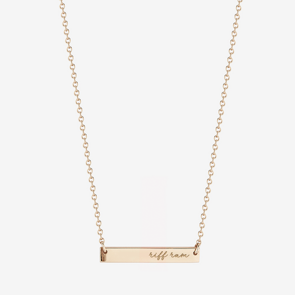 TCU Riff Ram Horizontal Bar Necklace