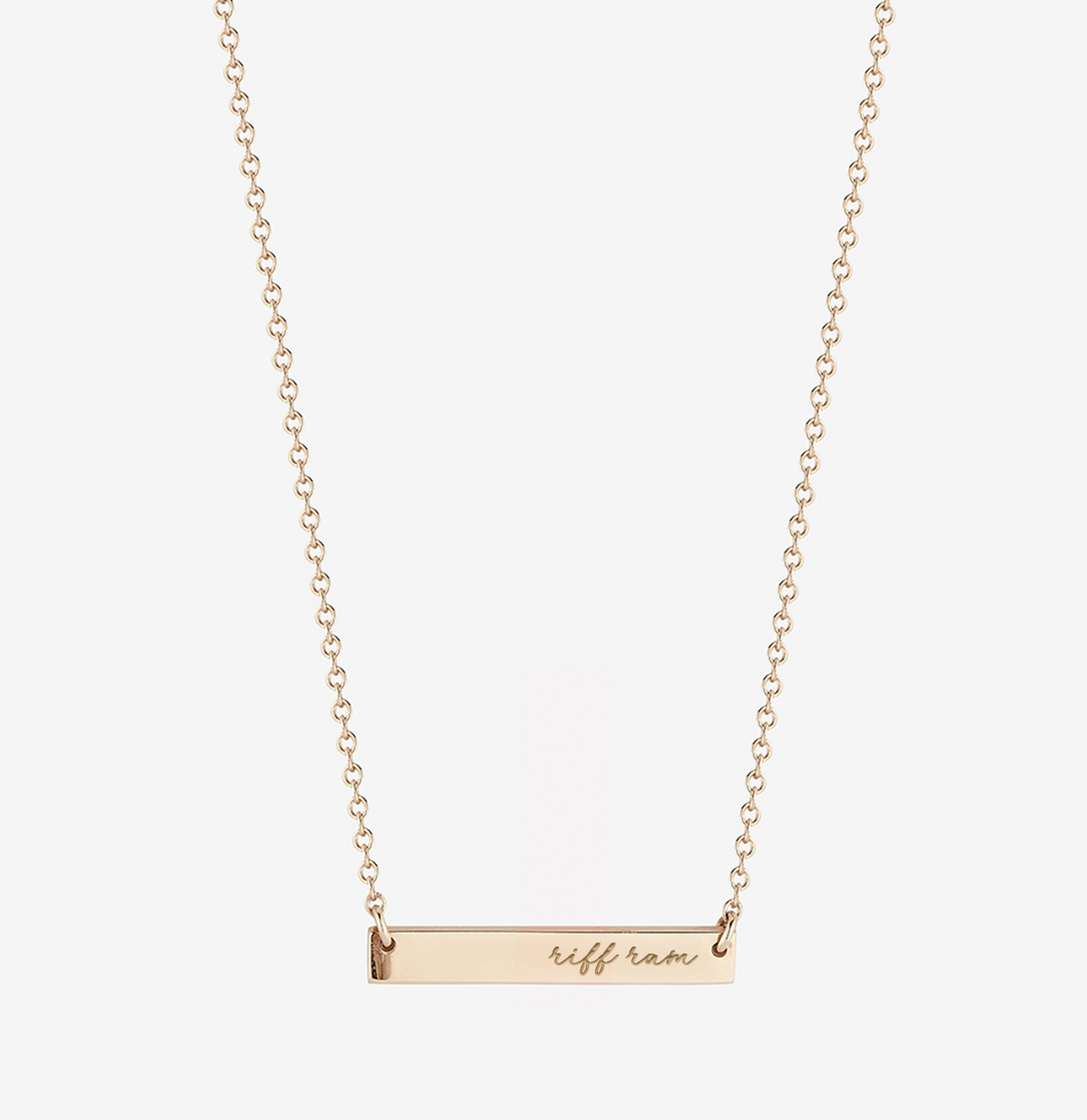 TCU Riff Ram Horizontal Bar Necklace