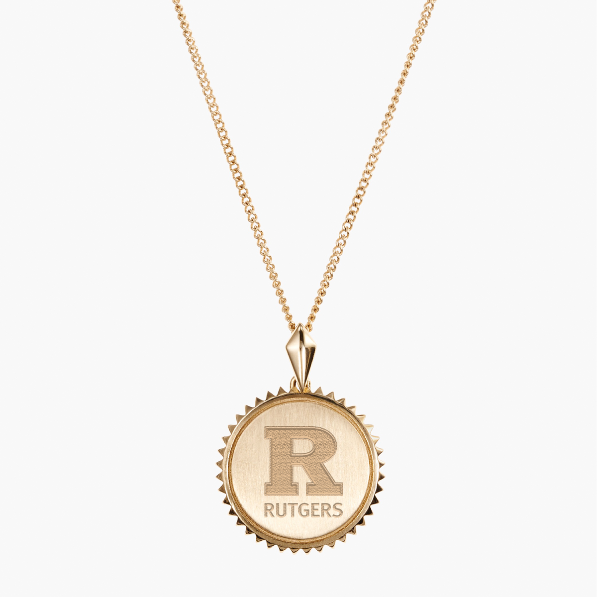 Rutgers Logo Sunburst Pendant