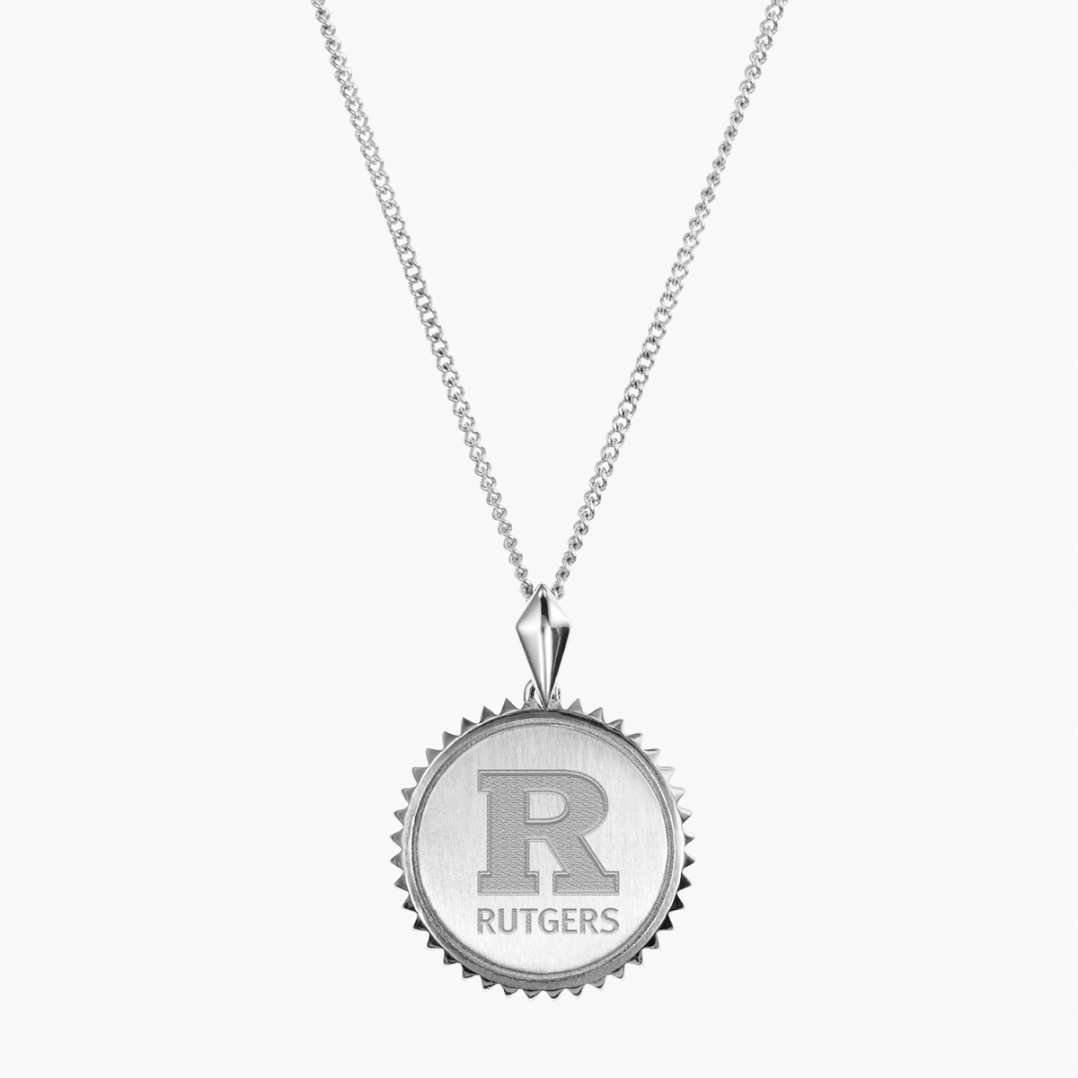 Rutgers Logo Sunburst Pendant