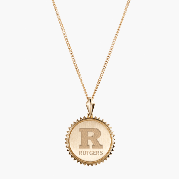 Rutgers Logo Sunburst Pendant
