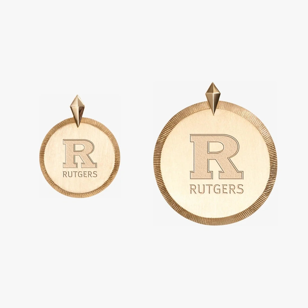 Rutgers Logo Florentine Pendant
