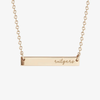 Rutgers Horizontal Bar Necklace