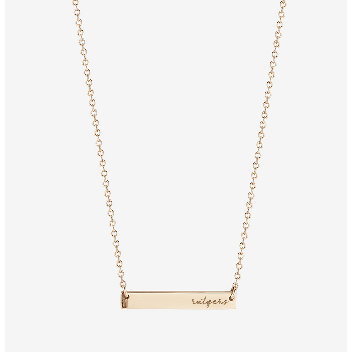 Rutgers Horizontal Bar Necklace