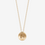 14K Gold and Cavan Gold Santa Clara University Mission Church Necklace