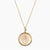 Gold Sigma Delta Tau Sunburst Crest Necklace