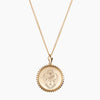 Gold Sigma Delta Tau Sunburst Crest Necklace