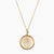 Gold Sigma Delta Tau Sunburst Crest Necklace