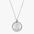 Silver Sigma Kappa Florentine Crest Necklace Petite
