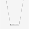 St. Lawrence Fides et Veritas Horizontal Bar Necklace