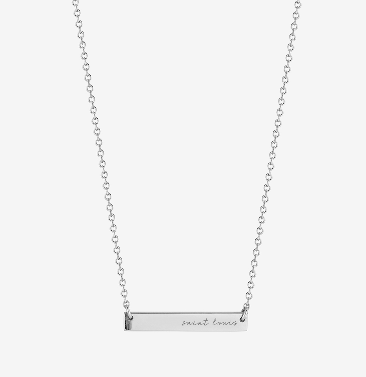 Saint Louis Horizontal Bar Necklace