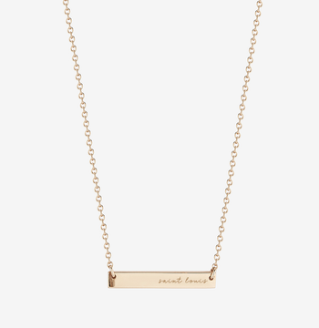 Saint Louis Horizontal Bar Necklace