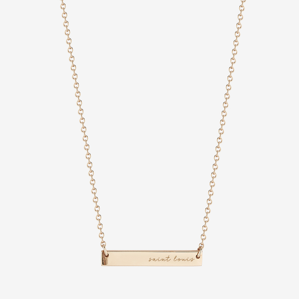 Saint Louis Horizontal Bar Necklace