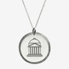 Silver SMU Florentine Crest Necklace Large