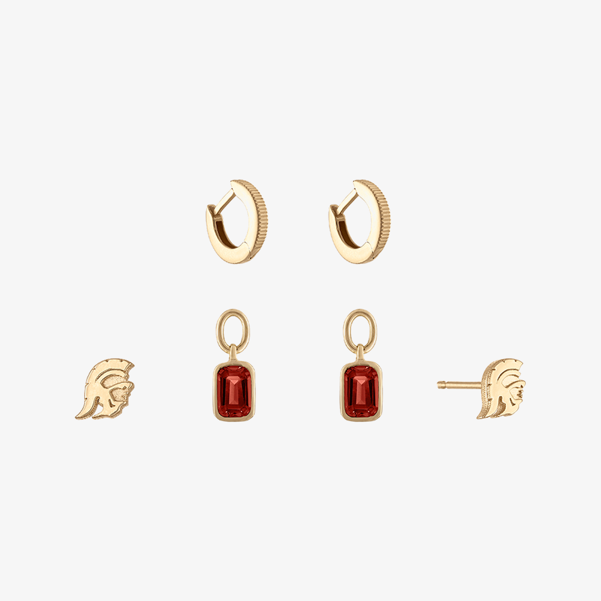 USC Logo Florentine Earring Bundle