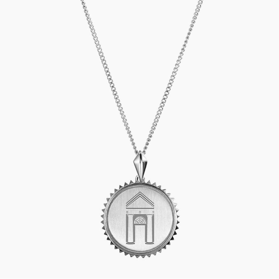 Silver Spelman Sunburst Necklace