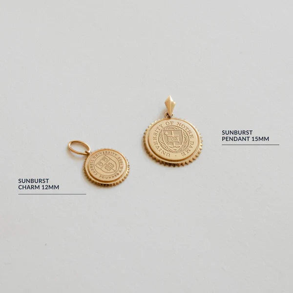 Wake Forest Sunburst Charm