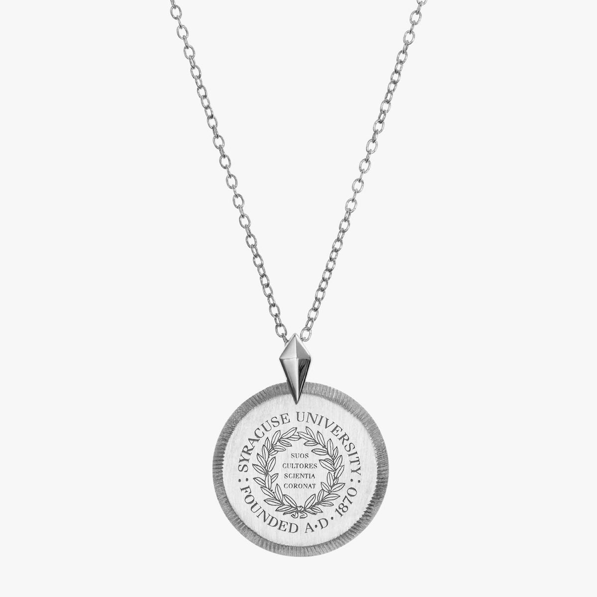 Syracuse Florentine Crest Necklace Petite