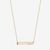 Syracuse Horizontal Bar Necklace Cavan Gold