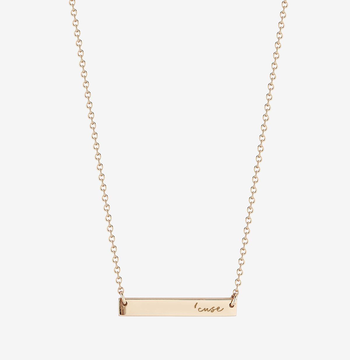 Syracuse Horizontal Bar Necklace Cavan Gold