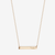 Syracuse Horizontal Bar Necklace Cavan Gold