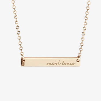 Saint Louis Horizontal Bar Necklace