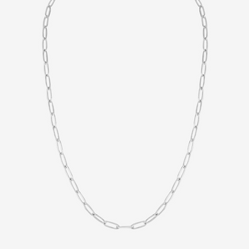 Silver Large Link Chain Choker