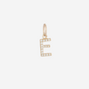 Diamond Letter E 14K Gold