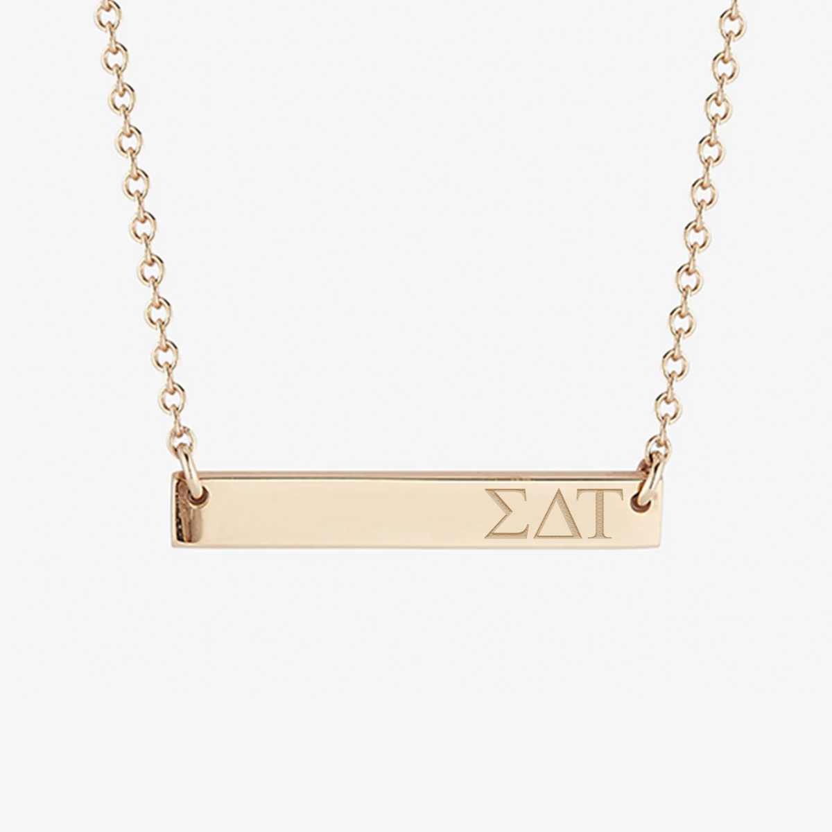 Sigma Delta Tau Horizontal Bar Necklace