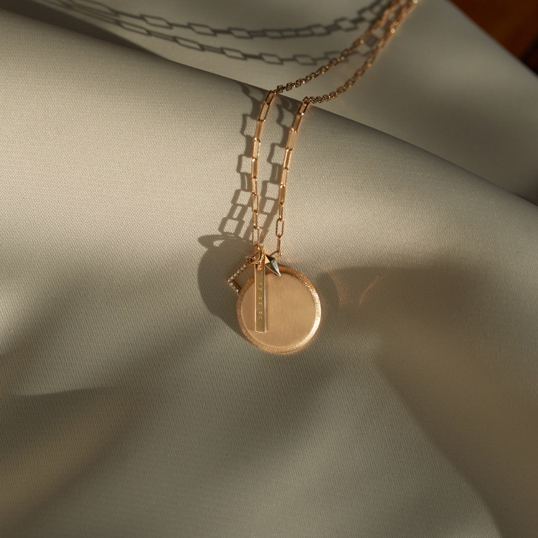Loyola University of Maryland Campus Coordinates Layering Bar Necklace