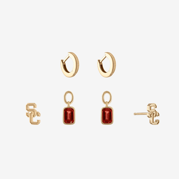 USC Logo Florentine Earring Bundle