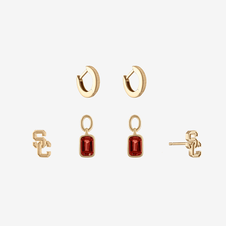 USC Logo Florentine Earring Bundle