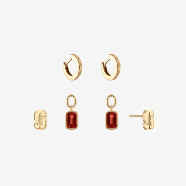 Stanford Logo Florentine Earring Bundle