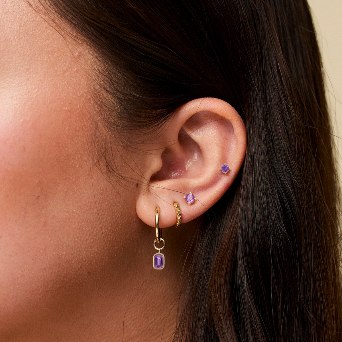 Amethyst Earring Charm