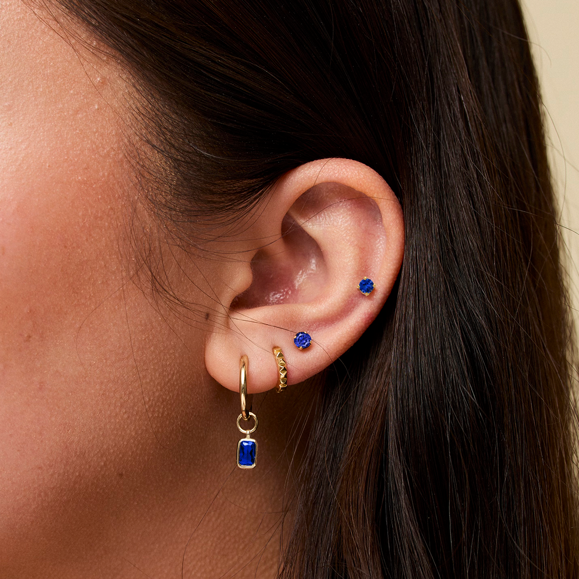 Sapphire Sunburst Earring Bundle