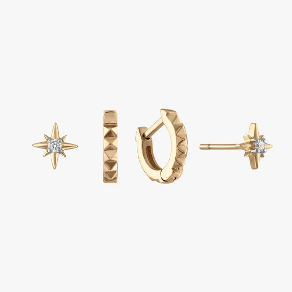 North Star Sunburst Earring Bundle