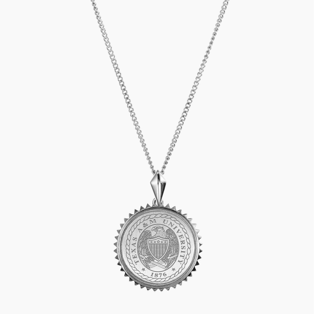 Texas A&M Sunburst Crest Pendant