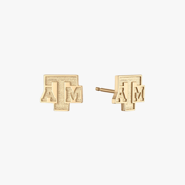 Texas A&M Logo Stud Earrings