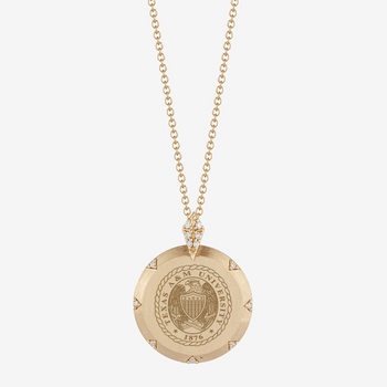 Texas A&M Crest 7-Point Diamond Pendant
