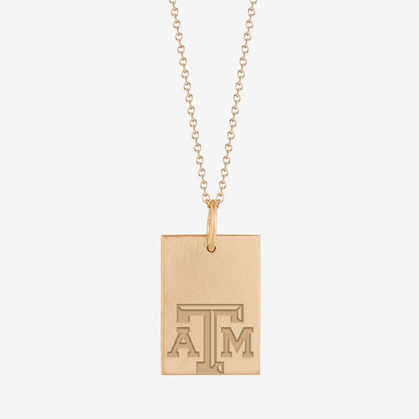 Texas A&M Rectangle Pendant