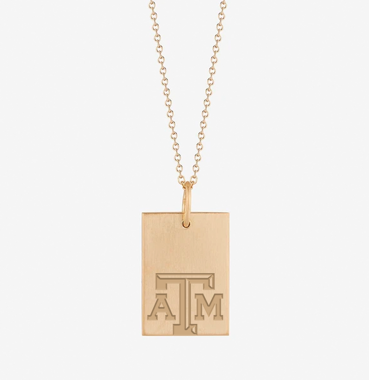 Texas A&M Rectangle Pendant