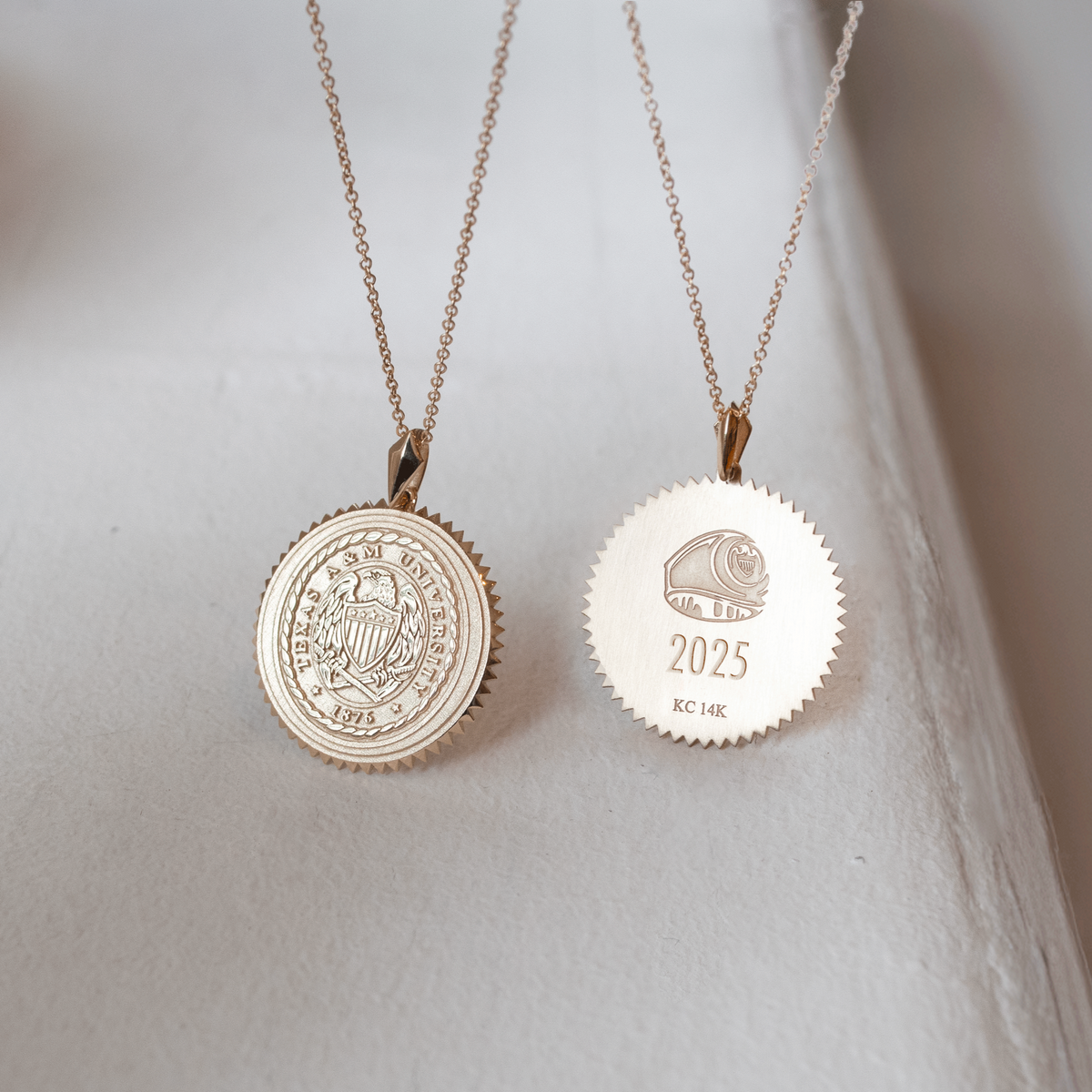 Texas A&M Aggie Ring Crest Pendant